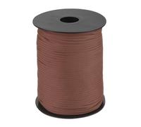 QUARKZMAN 3mm Corde Tressée en Polypropylène, 100M Corde en Nylon Creuse pour Corde à Linge, Camping, Randonnée, Extérieur, Café Foncé
