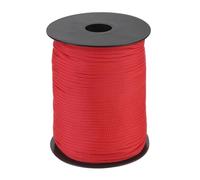 QUARKZMAN 3mm Corde Tressée en Polypropylène, 100M Corde en Nylon Creuse pour Corde à Linge, Camping, Randonnée, Extérieur, Rouge