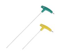 QUARKZMAN 3mm Long Bras Poignée en T Clé hexagonale Clé Finition Chromée