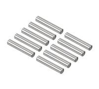QUARKZMAN 3mm x 15.8mm Cheville Goupilles Inox Acier x 100 pcs Étagère Équerres Support Piquets Broche Tige Fixation Éléments pour Mécanique Industrie Fixation, [Argent Ton]