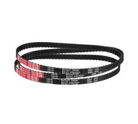 QUARKZMAN 3Pcs 162XL 037 Courroie de synchronisation 81 dents Courroie dentée noire en caoutchouc cranté, largeur 10mm, pas 5.08mm, Courroie de synchronisation pour imprimante 3D