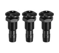 QUARKZMAN 3Pcs 25mm M8 RC Boat Water Nipple Water Outlet Nozzle Aluminium Alloy Cooling Tube Extension pour RC Boat Motor Cooling System Kit Black