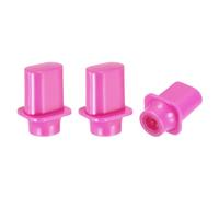 QUARKZMAN 3Pcs 3 Way 5 Way Guitar Toggle Switch Tip, Plastic Cross-Slot Push-in Toggle Pickup Switch Knob Tip Pour SQ ST TL Electric Guitar Replacement Parts, Rose Red