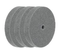 QUARKZMAN 3Pcs 6" X 1" 180 Grit 5P Roue de Polissage en Fibre de Nylon avec 5/8" Arbor, Roue de Meuleuse D'Établi Abrasive Buffing Deburring Wheels Disc pour Meuleuse D'Établi