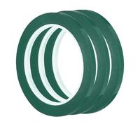 QUARKZMAN 3pcs 6mm x 55 Meters Ruban Graphique Tableau Blanc Ruban Marquage Grille Ligne Graphique Pinstripe, Vert