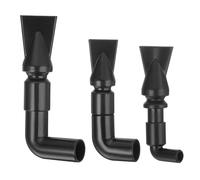 QUARKZMAN 3pcs Aquarium Buse, 360°Libre Rotation Plastique Aquarium Pompe Buse, 8mm/15mm/19mm OD Plat Eau Sortie Retour Tuyau Raccord pour Aquariums Poissons Réservoirs (Noir)