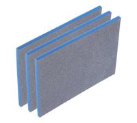 QUARKZMAN 3Pcs Bloc de Ponçage en Éponge, Tampon en Éponge de Ponçage 800-1000 Grains 140mm x 114mm x 5mm Bloc de Ponçage en Mousse Souple Humide et Sec pour Poncer à la Main le Modèle