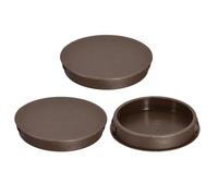 QUARKZMAN 3Pcs Bouchon de Trou en Nylon, 59.5-60mm Diamètre de Trou Bouchon d'étanchéité Rond Souple et Flexible de Verrouillage Bouchons en Caoutchouc pour Bouteilles, Tuyaux, Cuisine, Brun