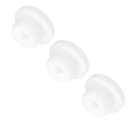 QUARKZMAN 3pcs Bouchons en Silicone en Forme De T 18mm 11/16 Pouce Dia Bouchon À Clipser Couvercle Bouchon en Caoutchouc Rond pour Cloisons en Caoutchouc De Cuisine Bouchons Étanches Blanc