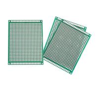 QUARKZMAN 3Pcs Breadboard Soudable 80mm x 60mm Circuit Imprimé Vert PCB Double Face Étain Plaqué PCB Planche Prototype Pour Prototypage Électronique, Projets Circuits DIY