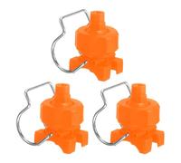 QUARKZMAN 3Pcs Buse De À 65 Degrés Avec Clip, Buse D'Irrigation Réglable À Cône Plat Adaptée À Un Tuyau De 32mm/1.3" Pour Lavage De Voiture, 1.12 Mètres Cubes Par Heure
