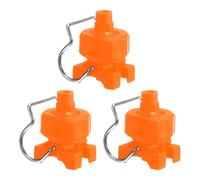 QUARKZMAN 3Pcs Buse De A Clip A 65 Degrés, Buse D'Irrigation Ajustable A Jet Plat Conique Adaptée A Un Tuyau De 25mm/1" Pour Lavage De Voiture Et, 0.56 Mètres Cubes Par Heure