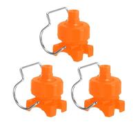 QUARKZMAN 3Pcs Buse De Plate À Cône De 65 Degrés Avec Clip, Buse D'Irrigation Arroseuse Réglable À Pince Adaptée Pour Tuyau De 32mm/1.3" Pour Lavage De Voiture, 0.25 Mètres Cubes Par Heure