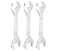 QUARKZMAN 3Pcs Clé à Fourche Double Extrémité Ouverte Clés Fines 24x27mm Métrique Clé Plate Ultra Fine et Petite, Polie Miroir, pour Réparation Automobile et Assemblage de Meubles