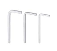 QUARKZMAN 3pcs Clé en L à Tête Carrée 3mm 4mm 5mm CR-V Clé en L 4 Points Clés Métriques pour Réparation de Base à La Maison Projet DIY et Applications Générales