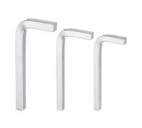 QUARKZMAN 3pcs Clé en L à Tête Carrée 7mm 8mm 10mm CR-V Clé en L 4 Points Clés Métriques pour Réparation Outil pour Projet de Réparation Domestique de Base DIY et Applications Générales