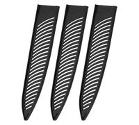 QUARKZMAN 3Pcs Couvertures de Couteau pour Protéger les Lames de 9,5" pour Couteau de Directeur, Protège-Lame Universel pour Cuisine, Noir