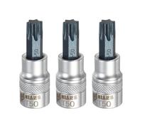 QUARKZMAN 3Pcs Douille Torx 3/8" Drive T50 Acier S2 Embout De Tournevis Tête Étoile Adaptateur De Douille Acier CR-V Pour Réparation Écrous Hexagonaux Boulons Auto Maison
