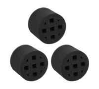 QUARKZMAN 3Pcs Élément D'insonorisation De Conduit En Ligne, (100mm/4") - Mousse Élastique Réductrice De Bruit Pour Conduits, Accessoires D'insonorisation Pour Tuyaux De Ventilation, Noir