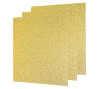QUARKZMAN 3Pcs Feuilles d'Acrylique Pailletées Or 1/8" Épaisseur 12" x 12"