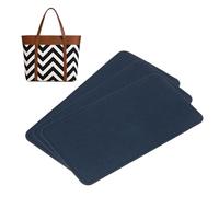 QUARKZMAN 3pcs Forme De Base en Feutre, 10.63x5.51 Insert De Fond De Sac Coussinet De Forme Revêtement De Sac en Feutre Synthétique pour Handbag Tote Bag Backpack, Bleu Foncé