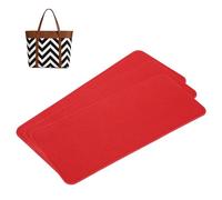 QUARKZMAN 3pcs Forme De Base en Feutre, 12.01x5.12 Insert De Fond De Sac Coussinet De Forme en Feutre Synthétique Doublure De Sac pour Handbag Tote Bag Backpack, Red