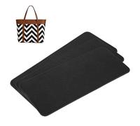 QUARKZMAN 3pcs Forme De Base en Feutre, 12.01x5.12 Insert De Fond De Sac Coussinet De Forme en Fibre Chimique Doublure De Sac pour Handbag Tote Bag Backpack, Black
