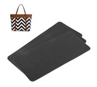 QUARKZMAN 3pcs Forme De Base en Feutre, 14.76x6.69 Insert De Fond De Sac Forme De Base Coussinet Feutre Fibre Chimique Doublure De Sac pour Handbag Tote Bag Backpack, Black