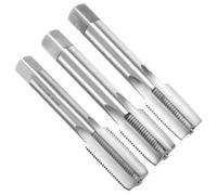 QUARKZMAN 3pcs Jeu De Tarauds À Main, 3/4"-16UNF Tarauds À Filet Conique/À Mi-Chemin/De Finition, Kit D'Outils De Taraudage À Main En Acier Rapide