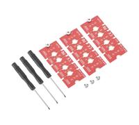 QUARKZMAN 3Pcs M2+ M.2 NGFF/NVME Adaptateur d'extension de Longueur 2230, 2242, 2260, 2280 Support de Carte de Circuit Imprimé pour SSD Polyvalent Rouge