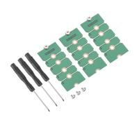 QUARKZMAN 3Pcs M2+ M.2 NGFF/NVME Length Extend Adapter 2230, 2242, 2260, 2280 Multipurpose SSD Extension Bracket Card Plate PCB Board for PC Computer Case Green