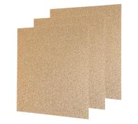 QUARKZMAN 3pcs Marron Paillettes Acrylique Feuilles 1/8" Épaisseur 8" x 8" Brillant Pmma Fluorescent Plastique Feuilles Extrudé Translucide Ébauches pour DIY Art Artisanat Laser Découpe