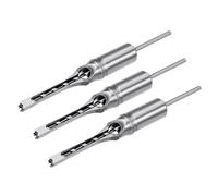 QUARKZMAN 3pcs Mèche À Trou Carré 5/16"(8mm) Acier Haut Carbone Mortaiseuse Creuse Pour Travail Du Bois Menuiserie Machine À Mortaise Tenon