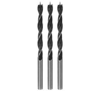 QUARKZMAN 3Pcs Mèches de Perçage Pointe Brad 5.5mm(7/32") Dia Droite Tige Ronde Perceuse Métrique Pointe Brad 2.17" Profondeur de Perçage Mèches de Perçage en Spirale pour Menuisier Bois
