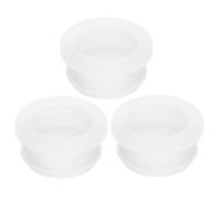QUARKZMAN 3Pcs Passe-Fils En Caoutchouc 26mm Pour Trou Percé, 21mm ID Passe-Fils Chapeau Noir En Silicone Pour Câblage, Automobile, Transparent