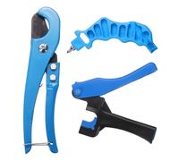 QUARKZMAN 3Pcs Perforateur de Trous D'Irrigation larme à larme 4mm Outil de Perforation 2-En-1 pour Tuyau de Raccordement 1/4 Pouce Coupe-Tube pour Tuyau D'Arrosage de 16/20/25mm en Pe