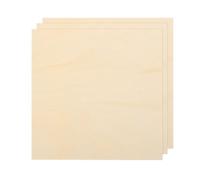 QUARKZMAN 3Pcs Planchettes De Tilleul 150 X 150 X 2mm Planches De Bois Non Finies Contreplaqué Pour DIY Découpage Laser Avec Surfaces Lisses