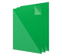 QUARKZMAN 3Pcs Plaques Acryliques 8x8 Pouces Panneau Acrylique 1/8 Pouce-3mm Planche Plastique pour Cadres Photos Porte-Signatures Projets DIY Artisanat, Transparent Vert