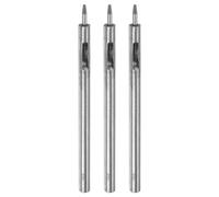 QUARKZMAN 3Pcs Poinçon pour Trou en Cuir 1mm Droit Rond Poinçon Oeillet Rivet Setter pour Artisanat du Cuir Vêtements Sac à Main Tissu Rideau