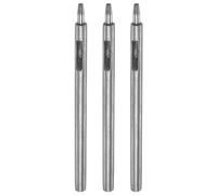 QUARKZMAN 3Pcs Poinçon pour Trou en Cuir 2mm Droit Rond Poinçon Oeillet Rivet Setter pour Artisanat du Cuir Vêtements Sac à Main Tissu Rideau