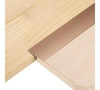 QUARKZMAN 3Pcs Profilés De Transition Pour Sol 4ft x 1.57" En Forme De T, Bande De Raccord En Alliage D'Aluminium Pour Lames Vinyle Remplissant Entre Parquets Carrelages, Rose Gold