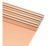 QUARKZMAN 3Pcs Rouleaux De Feuille De Transfert Métallisée Laser En Cuivre À Chauffage Par Estampage À Chaud, À Utiliser Avec Stylos À Feuille Métallisée DIY, Cartes, 6" L x 10ft L