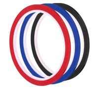 QUARKZMAN 3pcs Ruban Graphique Tableau Blanc Rouge Noir Bleu | Ruban Marquage Grille Pinstripe Chart Ligne, 3mm x 50 Mètres