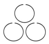 QUARKZMAN 3pcs Segments De Piston 45.2mm x 1.2mm Standard Metal Engine Piston Ring Pour Chainsaw Replacement Parts, Black