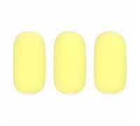 QUARKZMAN 3Pcs Têtes De Remplacement pour Tige Télescopique Éponge, 2.66" x 1.34" Têtes De Remplacement Tige Télescopique Tête Éponge pour Façonnage Argile & Nettoyage Excès Eau, Jaune