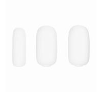 QUARKZMAN 3Pcs Têtes De Remplacement pour Tige Télescopique Éponge, 3 Tailles Têtes De Remplacement Tige Télescopique Tête Éponge pour Façonnage Argile & Nettoyage Excès Eau, Blanc