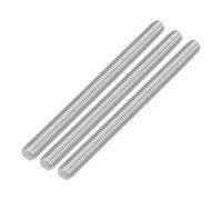 QUARKZMAN 3Pcs Tiges Filetées Entièrement, M8 x 100mm, en Acier Inoxydable 304, Filetage à Droite, Tiges Filetées M8-1,25 pour l'Assemblage de Meubles et de Machines