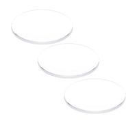 QUARKZMAN 3Pcs Verre de Montre 25,5mm Dia 1,5mm Épaisseur Simple Dôme Rond Lentille en Cristal Clair de Remplacement pour Horloger Réparation