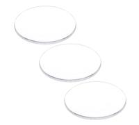 QUARKZMAN 3Pcs Verre de Montre 27,5mm Dia 1,5mm Épaisseur Simple Dôme Rond Lentille en Cristal Clair de Remplacement pour Horloger Réparation