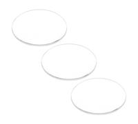 QUARKZMAN 3Pcs Verre de Montre 29,5mm Dia 1,5mm Épaisseur Simple Dôme Rond Lentille en Cristal Clair de Remplacement pour Horloger Réparation